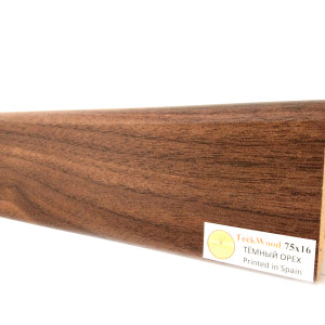 Плинтус TeckWood Орех Тёмный 16х75х2150 мм (пог. м)