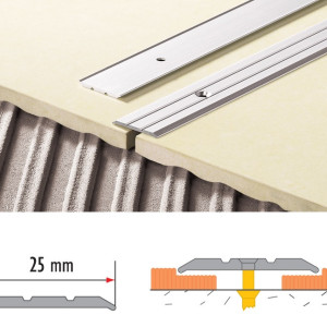 Порог алюминиевый Cezar LPP 25 мм 1.8 п.м. Оливка матовая