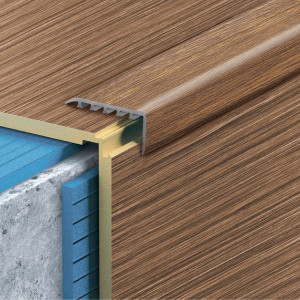 Порог угловой ламинированный Cezar 25х25 мм 0.9 п.м. в цвет пола