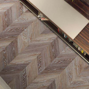 Пробковые полы Corkstyle Chevron Brown Glue