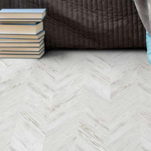 Пробковые полы Corkstyle Chevron White Glue