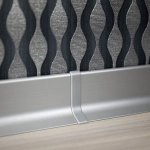 Соединительный элемент к плинтусу Effector Q63.01 Серебро