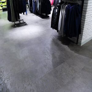 Кварцвиниловая плитка ПВХ Vertigo Trend Stone&Design 5520 Concrete Dark Grey