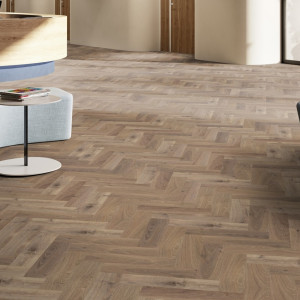 Виниловый ламинат Invictus Maximus Herringbone 34 Highland Oak Roasted