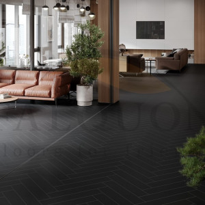 Виниловый ламинат The Floor Herringbone U190 Black HB