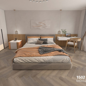 Виниловый SPC ламинат Floorwood Authentic 1502 Оранжевый Цветок