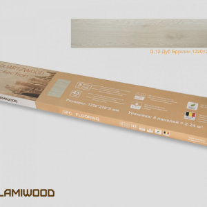 Виниловый SPC ламинат Lamiwood Q-12 Дуб Бруклин