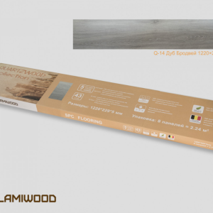 Виниловый SPC ламинат Lamiwood Q-14 Дуб Бродвей