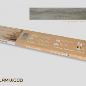 Виниловый SPC ламинат Lamiwood Q-15 Дуб Мэдисон