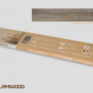 Виниловый SPC ламинат Lamiwood Q-16 Дуб Сохо