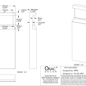 Дверной декор Orac Decor D310