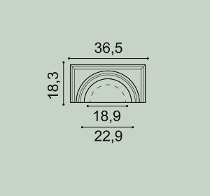 Капитель полуколонны Orac Decor K1111 365 мм