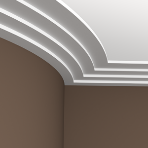 Карниз гибкий полиуретановый Европласт 1.50.142 196х45 мм