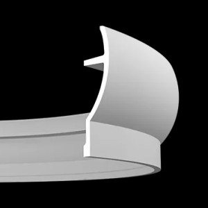 Карниз гибкий полиуретановый Европласт 1.50.227 73х280 мм