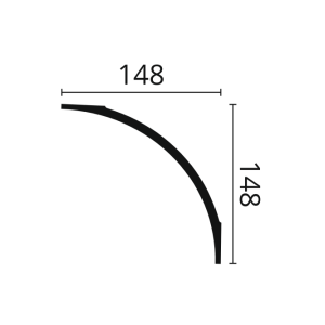 Карниз NMC Arstyl AD24 148х148х2000 мм (пог. м)