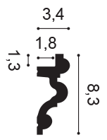 Карниз Orac Decor C324 34х83х2000 мм