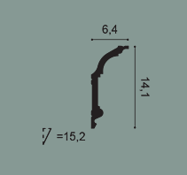 Карниз Orac Decor C339F 64х141х2000 мм