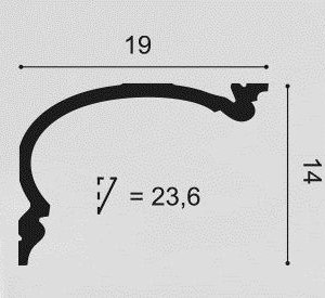 Карниз Orac Decor C342 140х190х2000 мм