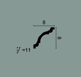 Карниз Orac Decor CX123 80х80х2000 мм