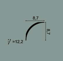 Карниз Orac Decor CX126 87х87х2000 мм