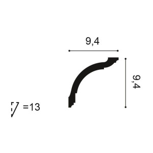 Карниз Orac Decor CX129 94х94х2000 мм