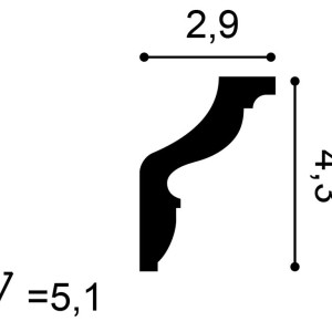 Карниз Orac Decor CX150 29х43х2000 мм