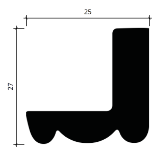 Карниз полиуретановый Европласт 1.50.258 25х27 мм