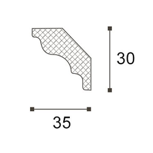 Карниз NMC Nomastyl MK 30х35х2000 мм (пог. м)
