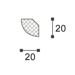 Карниз NMC Nomastyl MM 20х20х2000 мм (пог. м)