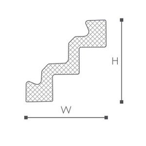 Карниз NMC Nomastyl ST3 75х75х2000 мм (пог. м)