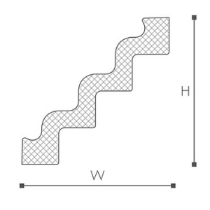Карниз NMC Nomastyl ST4 130х130х2000 мм (пог. м)