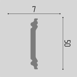 Молдинг Де Багет М50 7x50х2000 мм (пог. м)