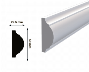 Молдинг Hiwood D50 22.5х50х2000 мм