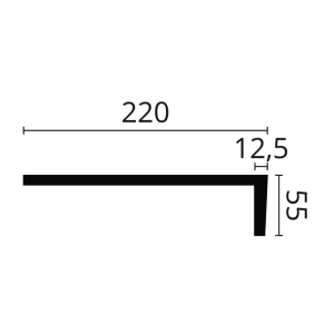 Молдинг NMC Wallstyl Essenza WS1 55х220х2400 мм (пог. м)