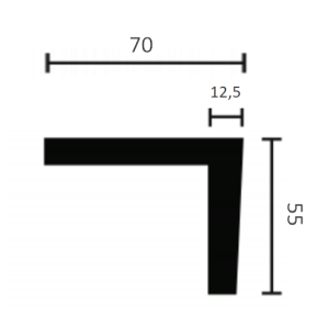 Молдинг NMC Wallstyl Essenza WS2 55х70х2200 мм (пог. м)