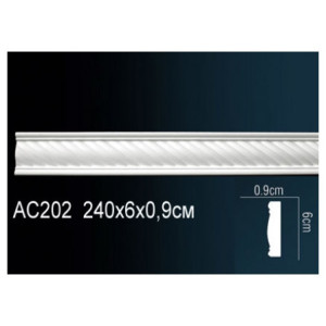 Молдинг Перфект AC202F гибкий 9х60х2400