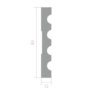 Наличник Ultrawood N 0003 i 12х82,5х2000 мм (пог. м)