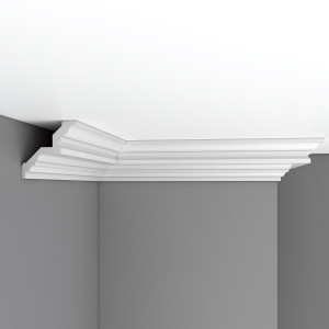 Потолочный плинтус Decomaster DP-377 84х84х2400 мм (пог. м)