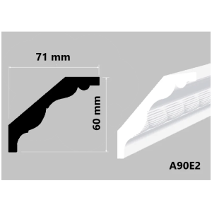 Карниз Hiwood A90E2 60х71х2000 мм