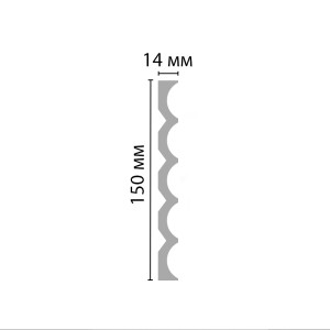 Стеновая декоративная панель Decomaster D303 ДМ 14х150х2900 мм (пог. м)