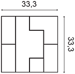 Стеновая панель Orac Decor W103 Cubi 25х333х333 мм