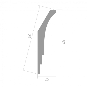 Карниз Ultrawood CR 0026 25х87х2440 мм (пог. м)