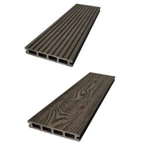 Террасная доска ДПК EcoDecking Komfort 3D Шоколад 23х143х3000 мм