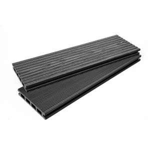 Террасная доска ДПК EcoDecking Tehno Графит 26х147х4000 мм
