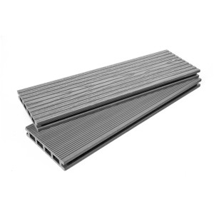 Террасная доска ДПК EcoDecking Tehno Серый 26х147х4000 мм