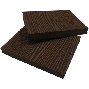 Террасная доска ДПК Holzhof Solid полнотелая 18х150х4000 мм Венге