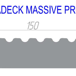 Террасная доска Terradeck Massiv 2.0 Серый 23х150х4000 мм