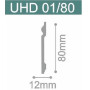 Плинтус напольный Solid UHD 01/80 12х80х2400 мм (пог. м)