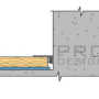 Плинтус Pro Design 7067 Mini щелевой анодированный 6,15х15,5х2700 мм (пог. м)