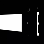 Вставка для скрытого плинтуса из дюрополимера 13х80х2000 мм (пог. м)